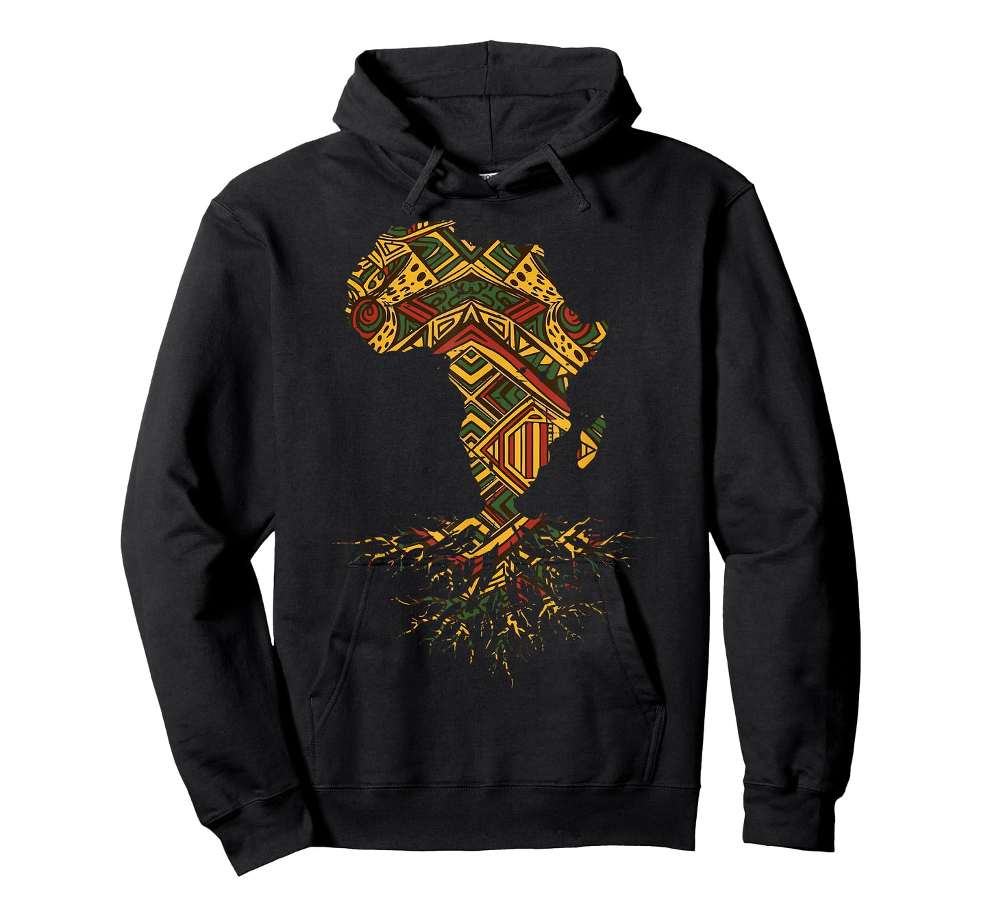 Black History Africa Map Roots African Pride Men Women Kids T-Shirt