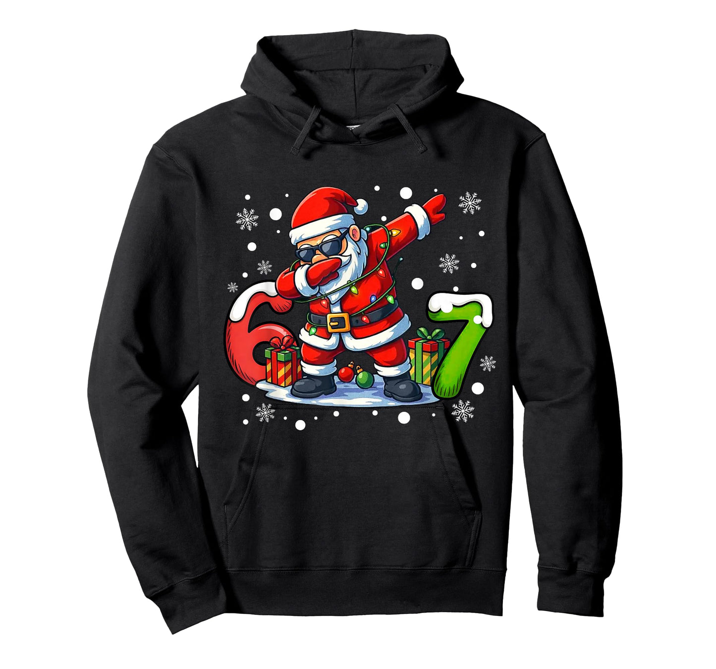 6 7 Meme Christmas 67 Six Seven Santa Dabbing Xmas Boys Kids T-Shirt