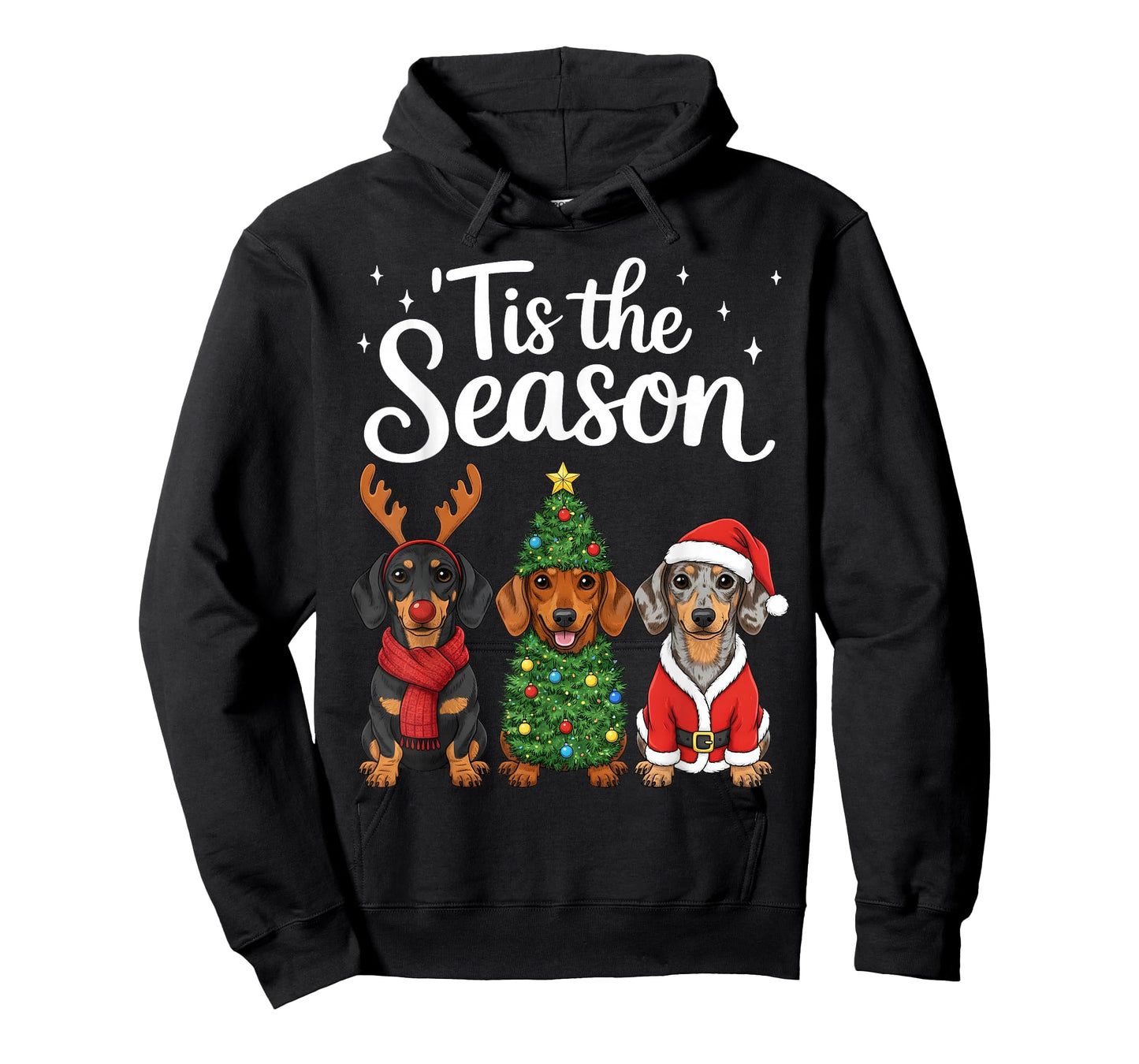 Tis The Season Dachshund Christmas Santa Weiner Dog Lover T-Shirt