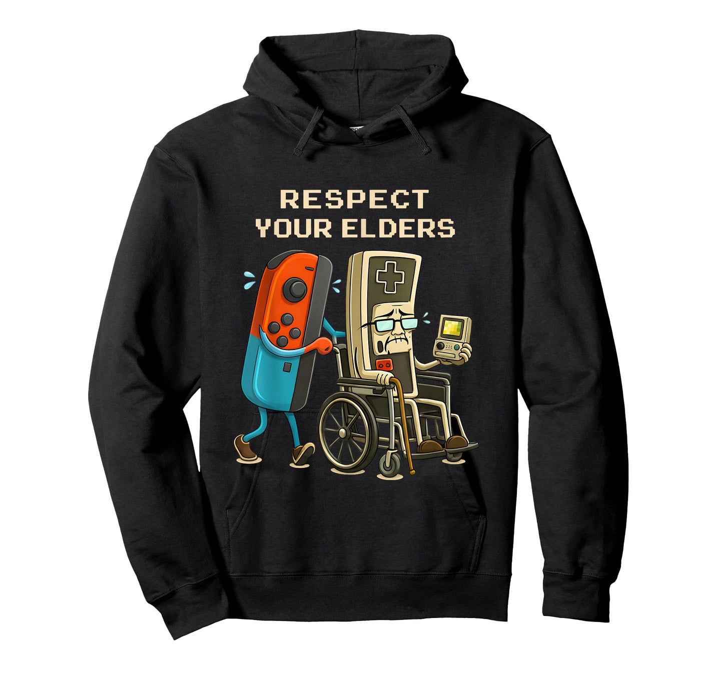 Respect Your Elders Gaming Control Retro Funny Gamer T-Shirt