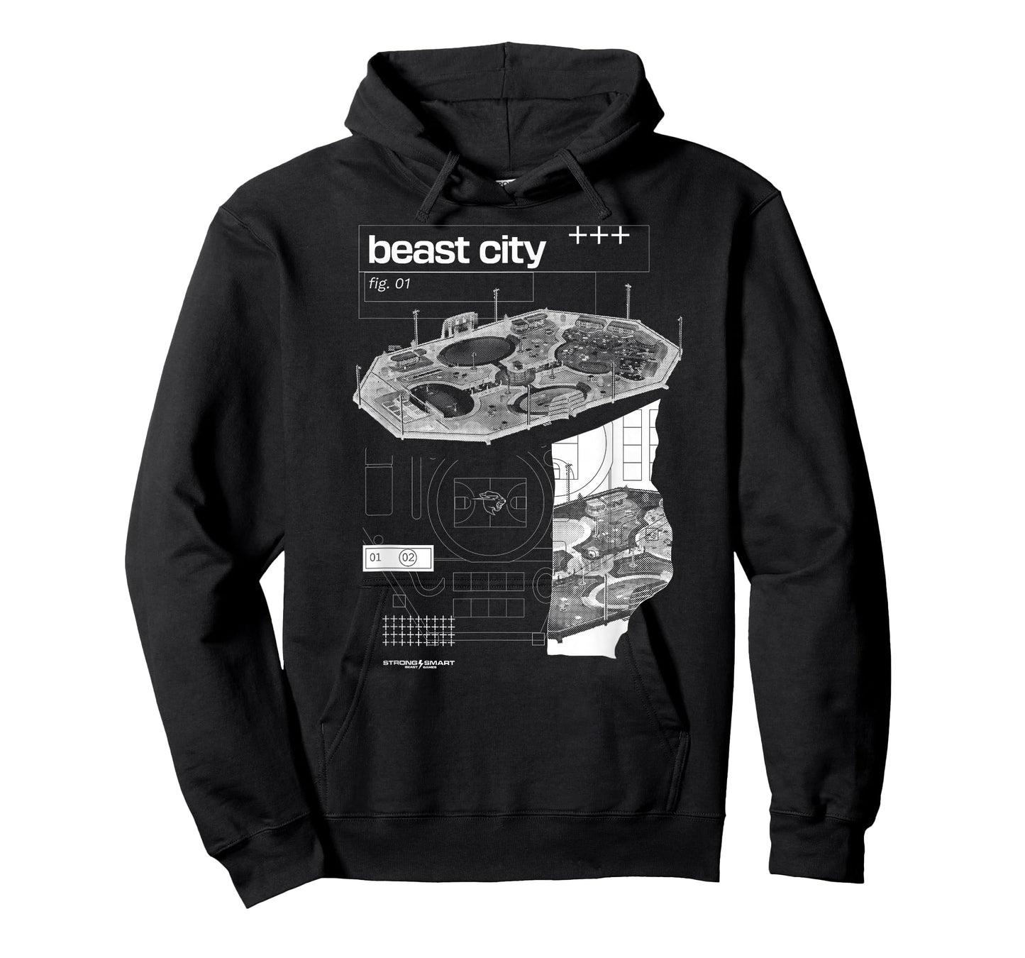 Beast Games 2 City Blue Print T-Shirt