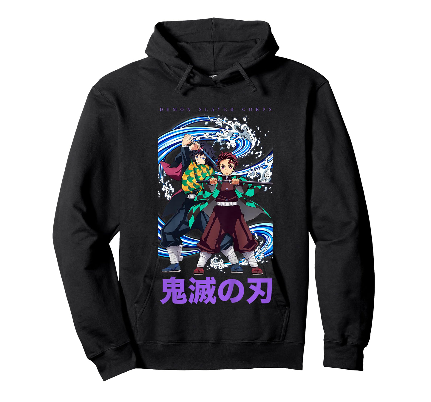 Kids Demon Slayer: Infinity Castle Tanjiro and Giyu Water Duo T-Shirt