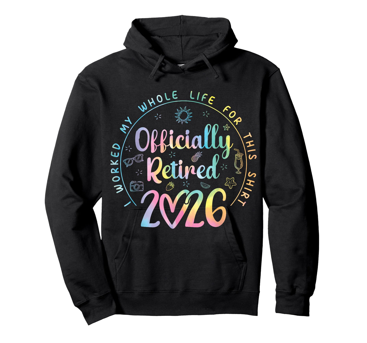Funny Retirement Women Retired 2026 I Worked My Whole Life T-Shirt