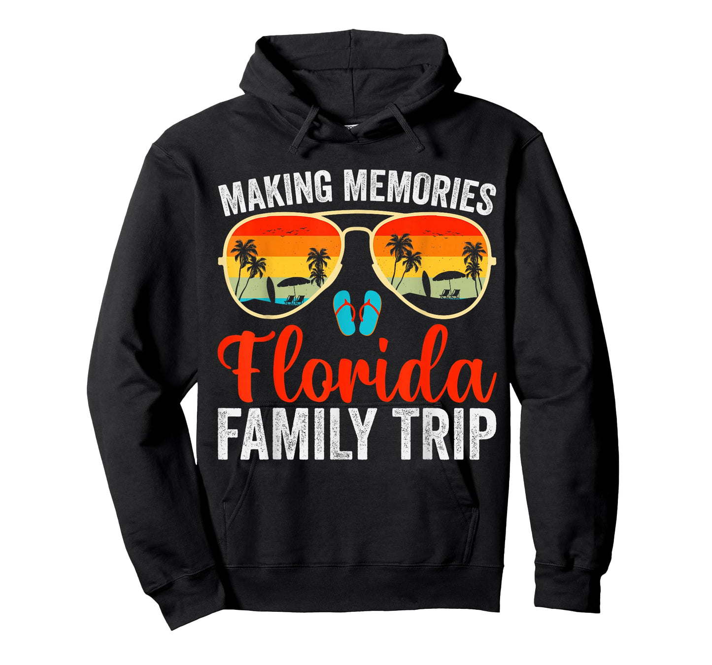 Florida Family Vacation Sunset Palm Trees FL Trip Souvenir T-Shirt