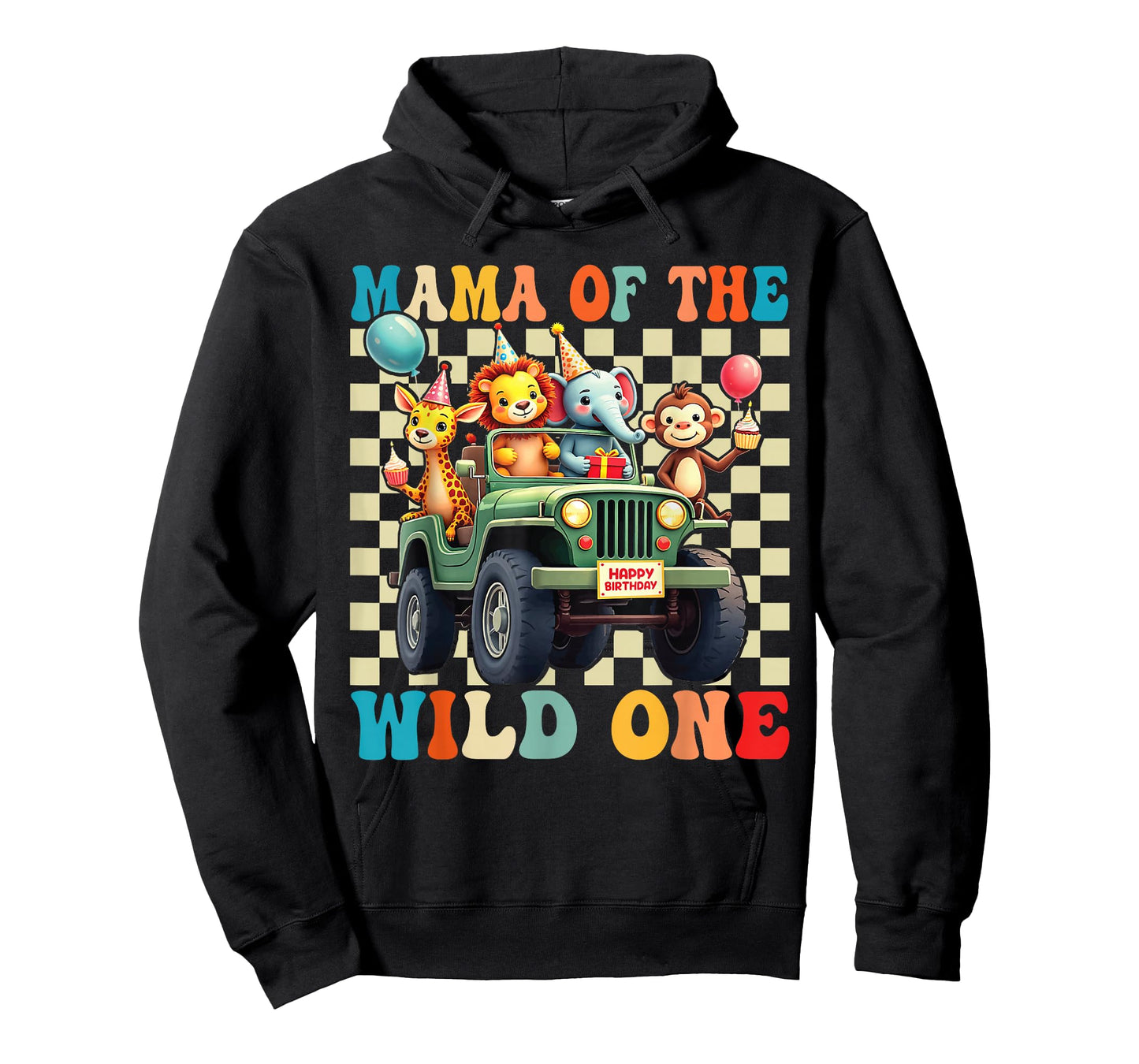 Mama of The Wild One 1st Birthday Safari Jungle Animals T-Shirt
