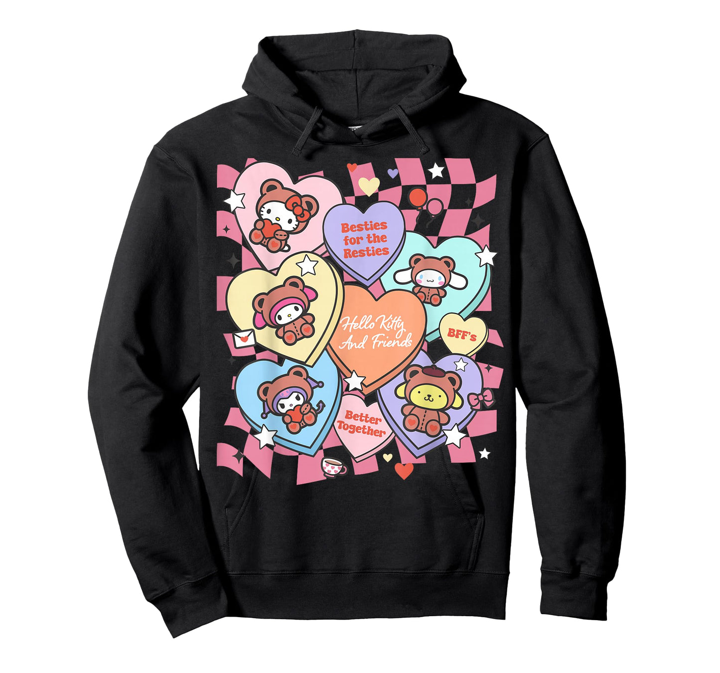 Hello Kitty Valentine's Day Besties for The Resties BFFs T-Shirt