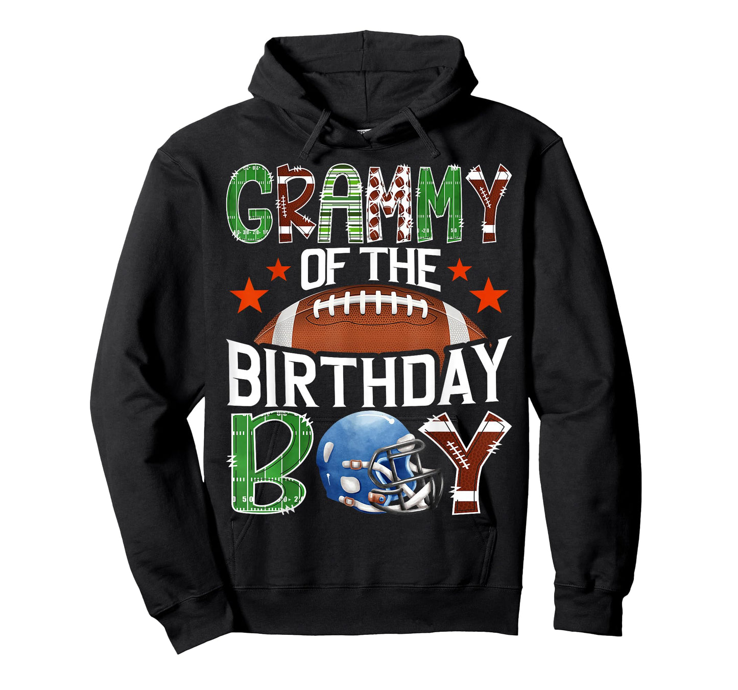 Grammy of The Birthday Boy Game Day Football Lover T-Shirt