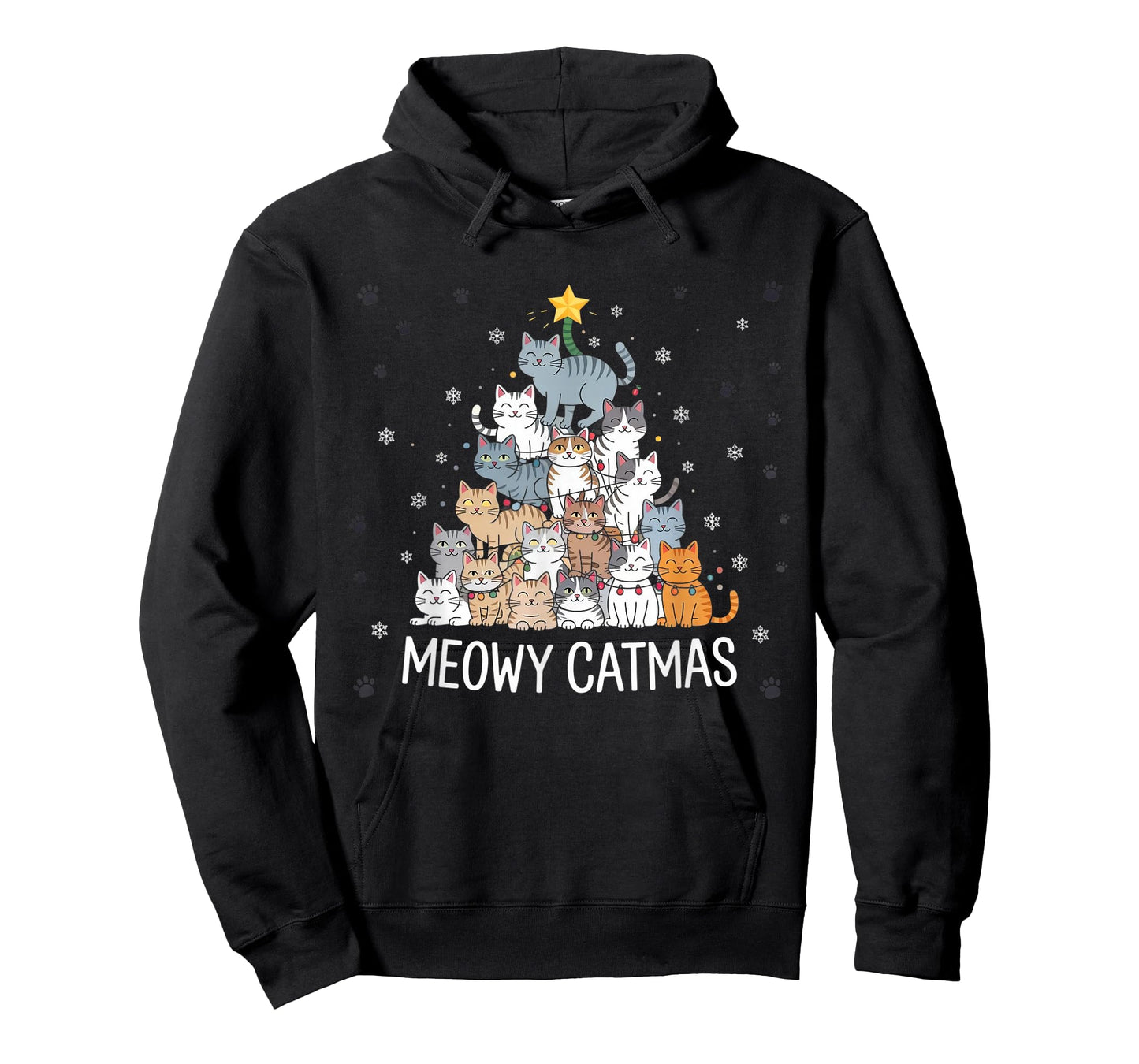 Cute Cat Meowy Catmas Santa Christmas Tree Xmas Holiday T-Shirt