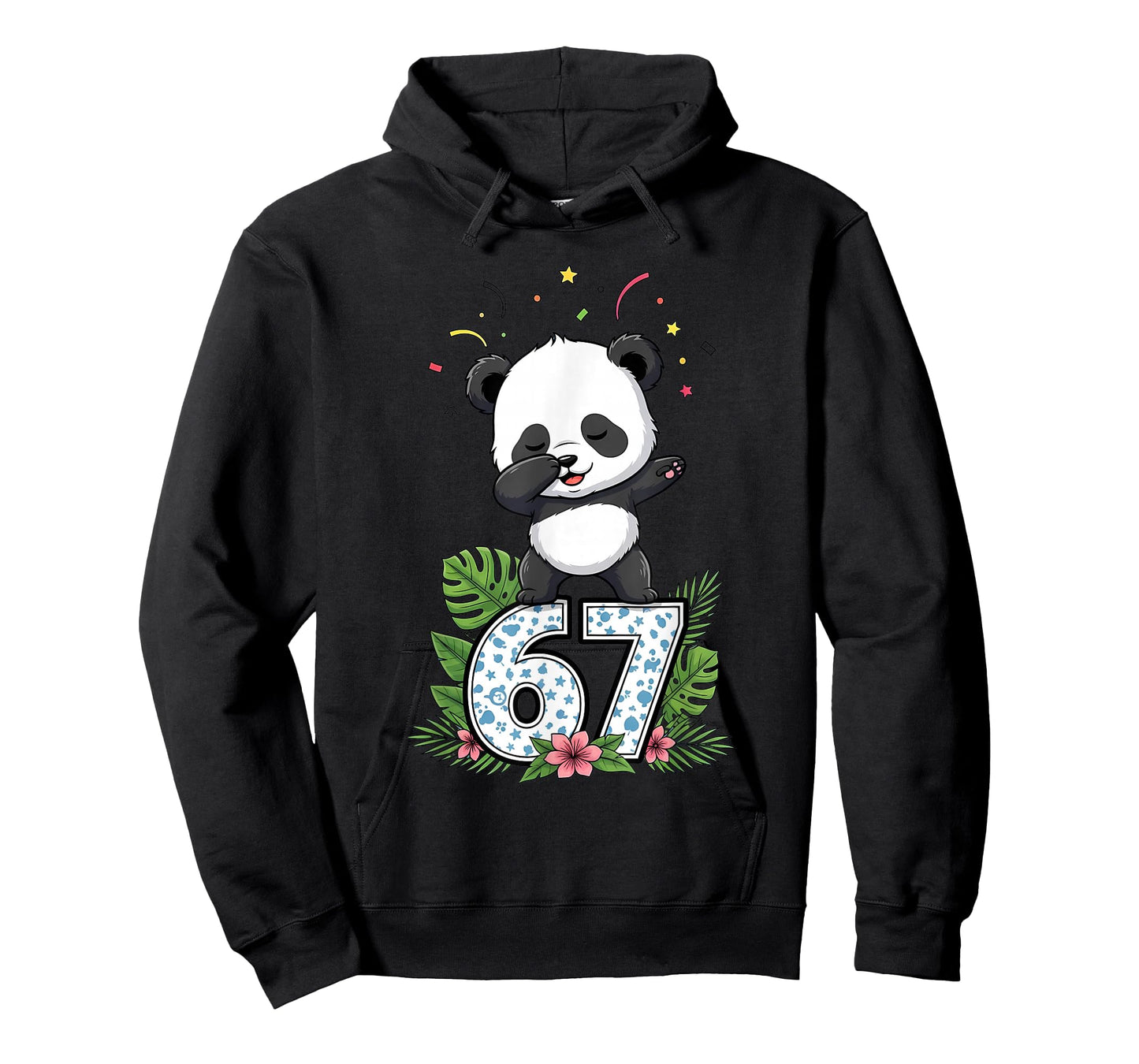 Six Seven Meme Dabbing Baby Panda 67 Funny Gen Z Apha T-Shirt