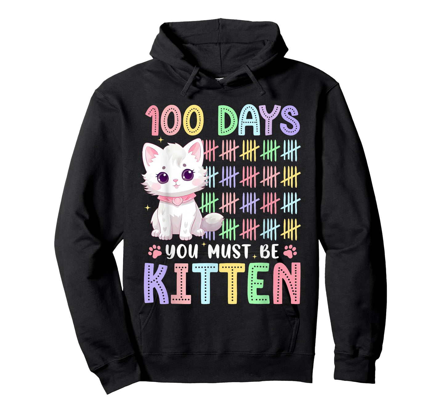 You Must Be Kitten Cat Lover Groovy 100th Day of School Kids T-Shirt