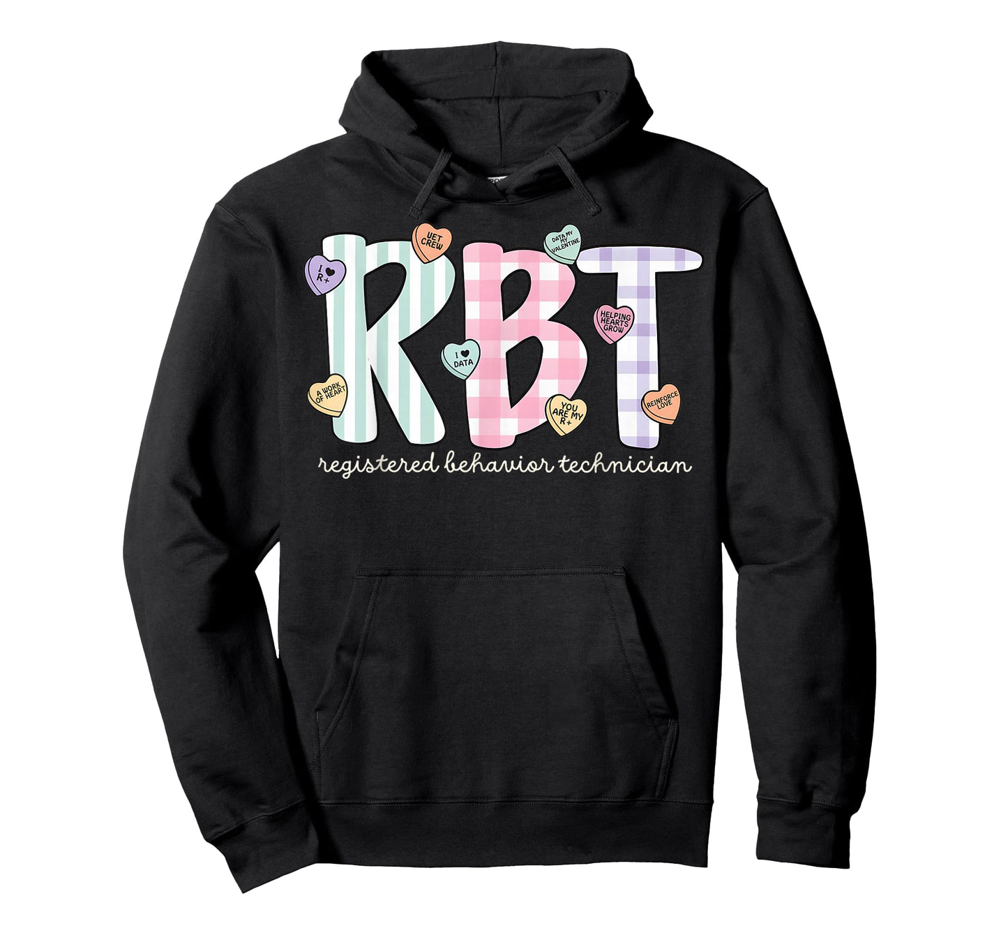 RBT Valentines Day Registered Behavior Technician V-Day Work T-Shirt