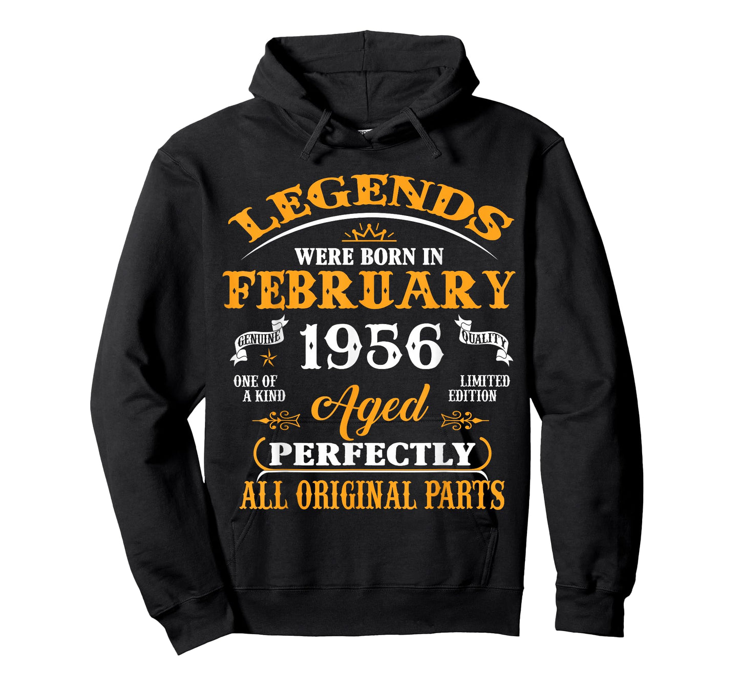 70th Birthday Gift Legend Born in February 1956 70 Yrs Old T-Shirt