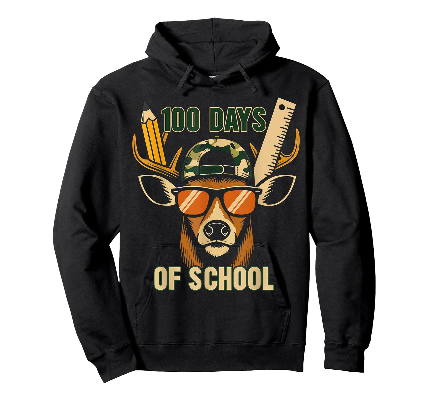 Oh Deer 100 Days of School are Here Deer Hunting 100th Day T-Shirt