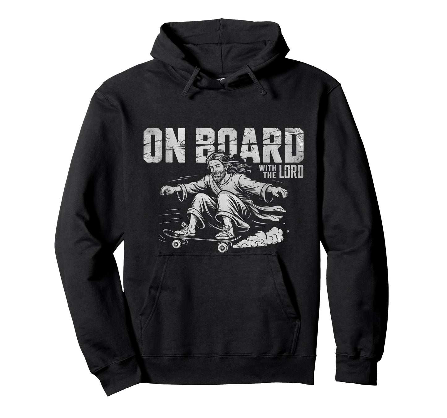 On Board with a Lord Jesus Sport Skateboarding Skateboard T-Shirt