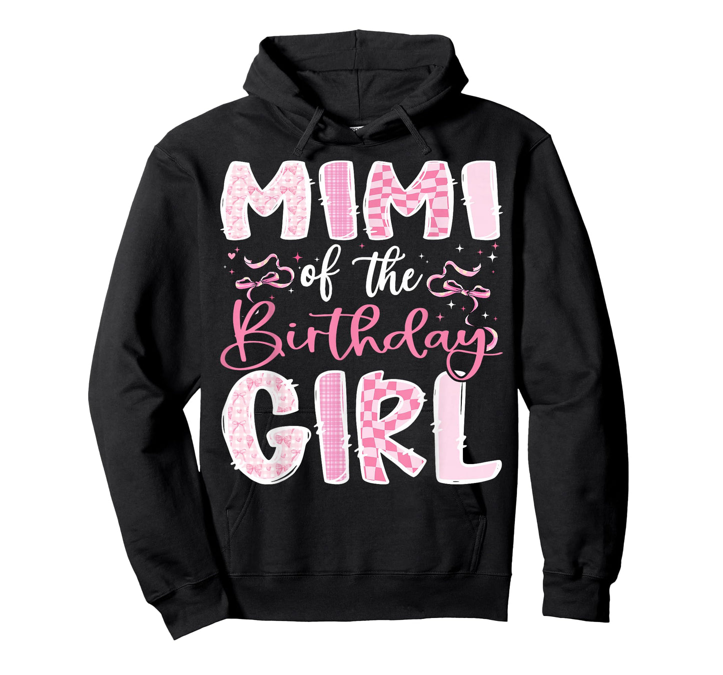 Mimi of The Birthday Girl Pink Coquette Bow Family T-Shirt