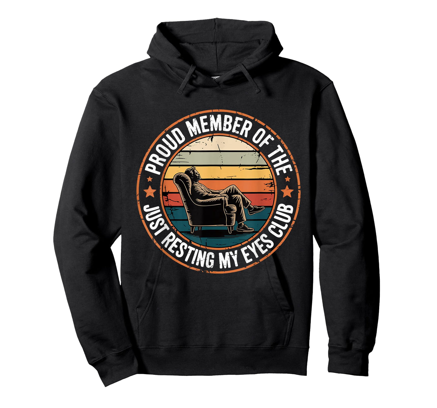 Proud Member of The Just Resting My Eyes Club Dad Retirement T-Shirt