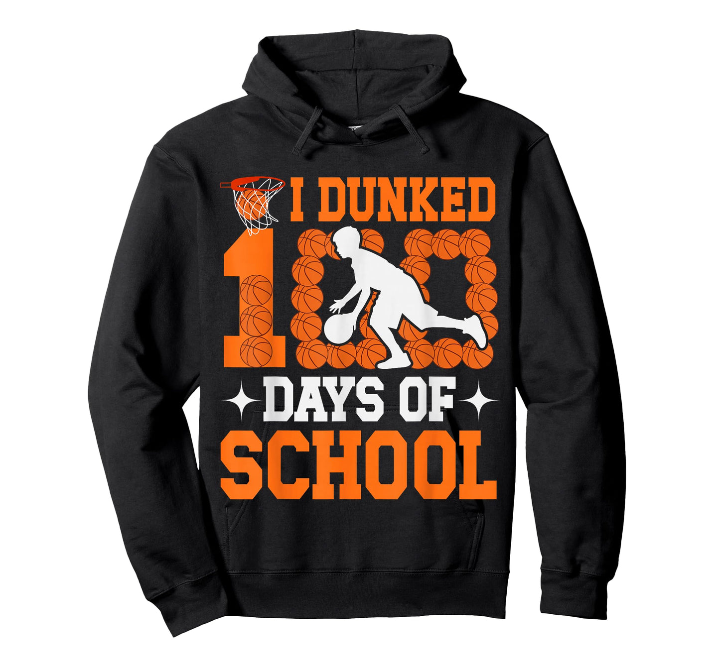 I Dunked 100 Days of School Basketball Lover Teacher Student T-Shirt