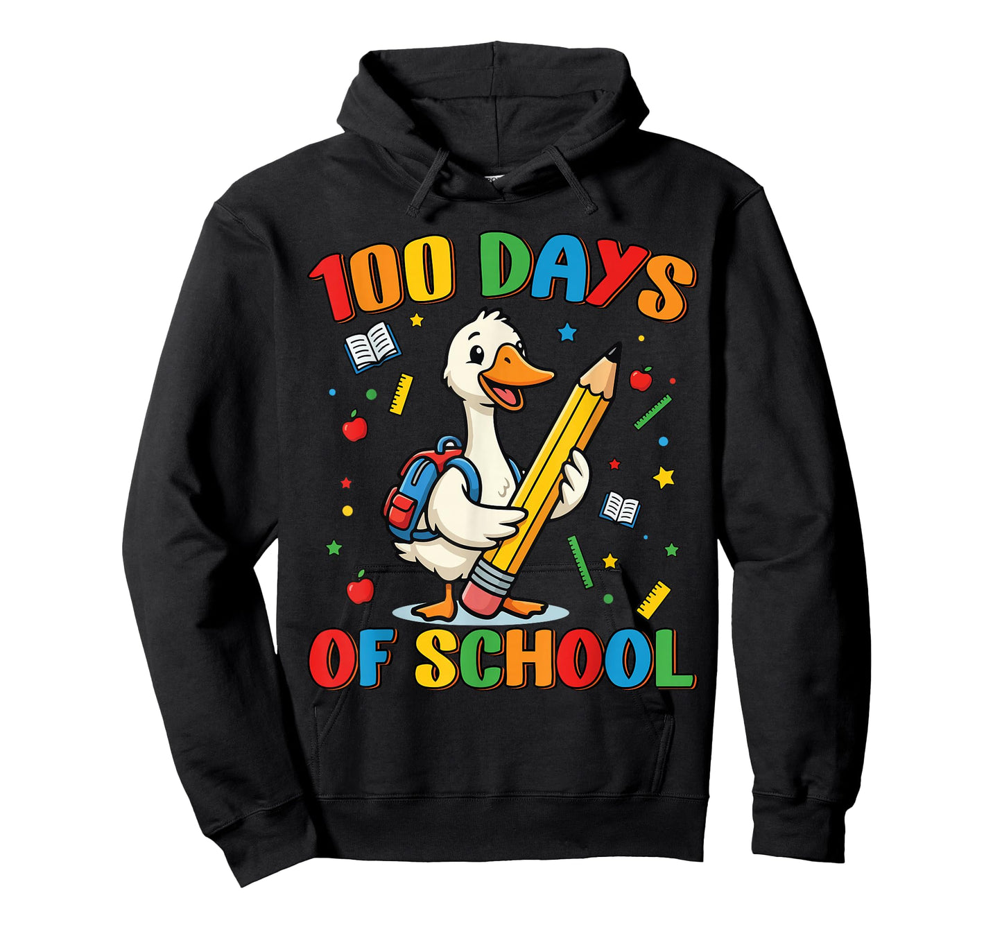 100 Days of School Duck Lover Boys Girls 100th Day School T-Shirt
