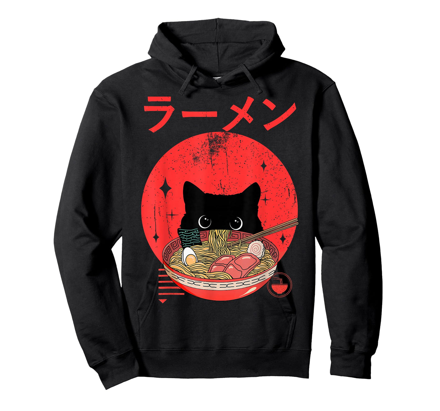 Cat Ramen Japanese Funny Graphic Tees Kawaii Cat Anime Gifts T-Shirt