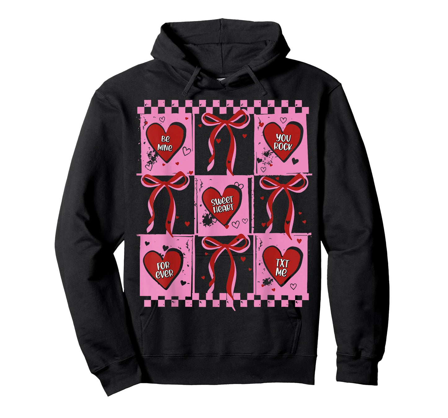 Candy Sweet Hearts Love Valentines Day Coquette Bow T-Shirt