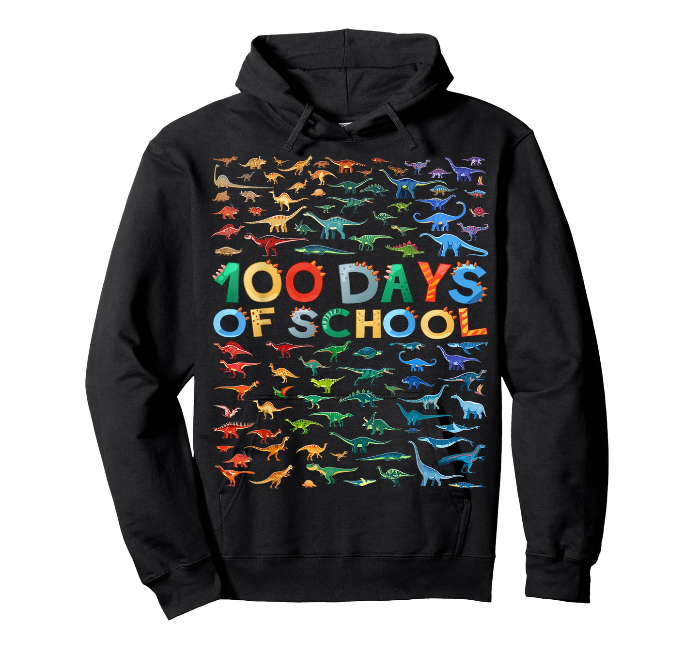 Happy 100th Day of School Dino Kids 100 Days Dinosaur T Rex T-Shirt