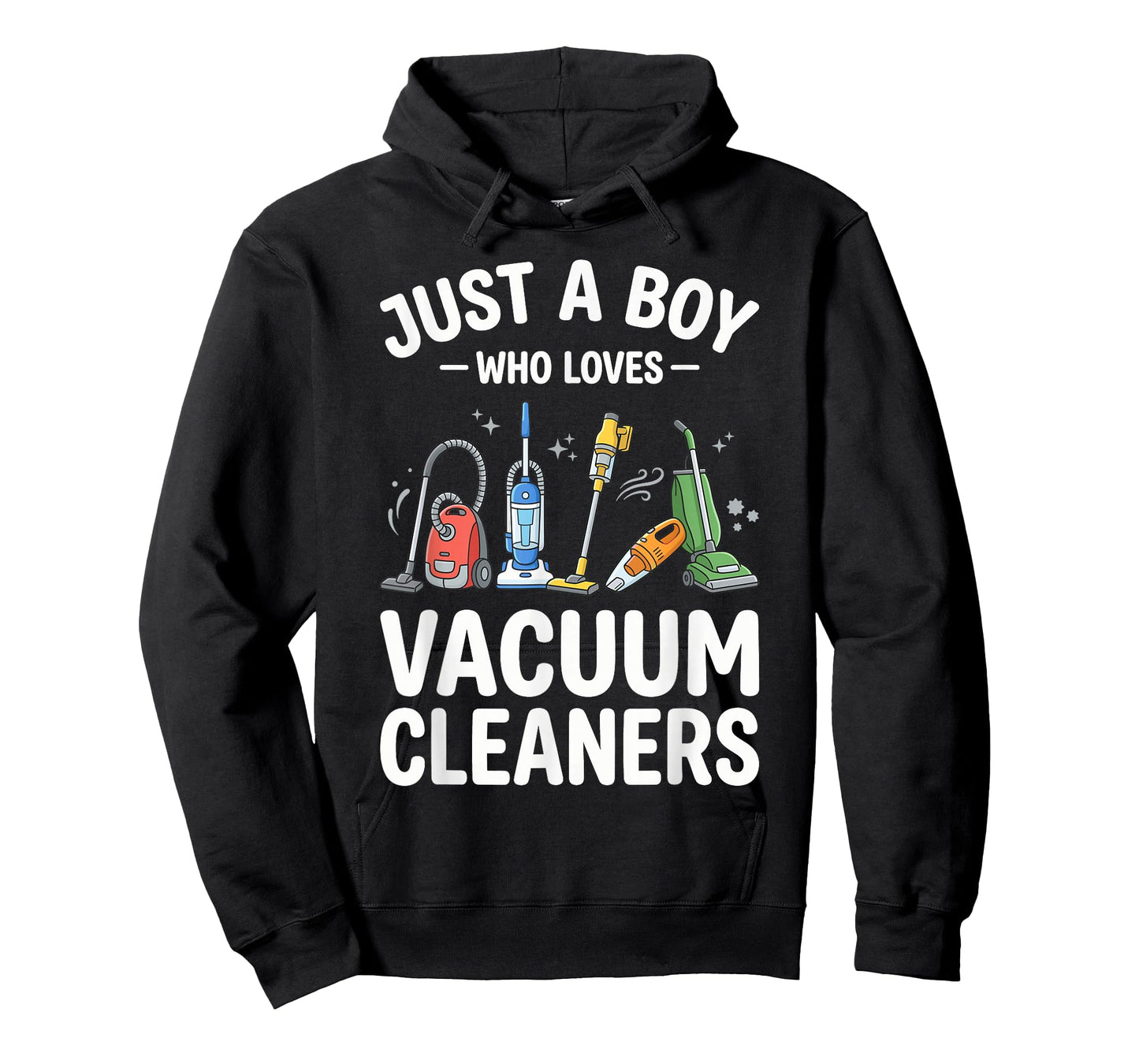 Just a Boy Who Loves Vacuum Cleaners Funny Graphic T-Shirt