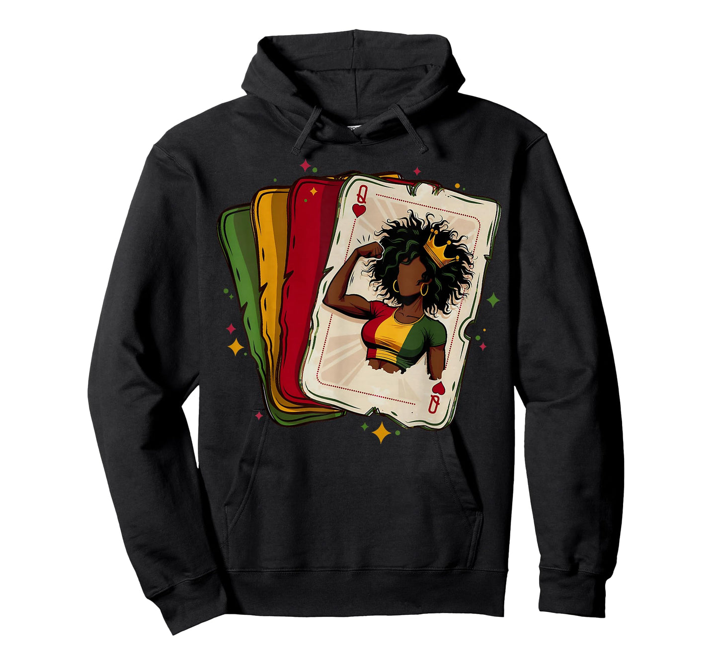 Afro Queen Black Woman African Melanin Black History Month T-Shirt