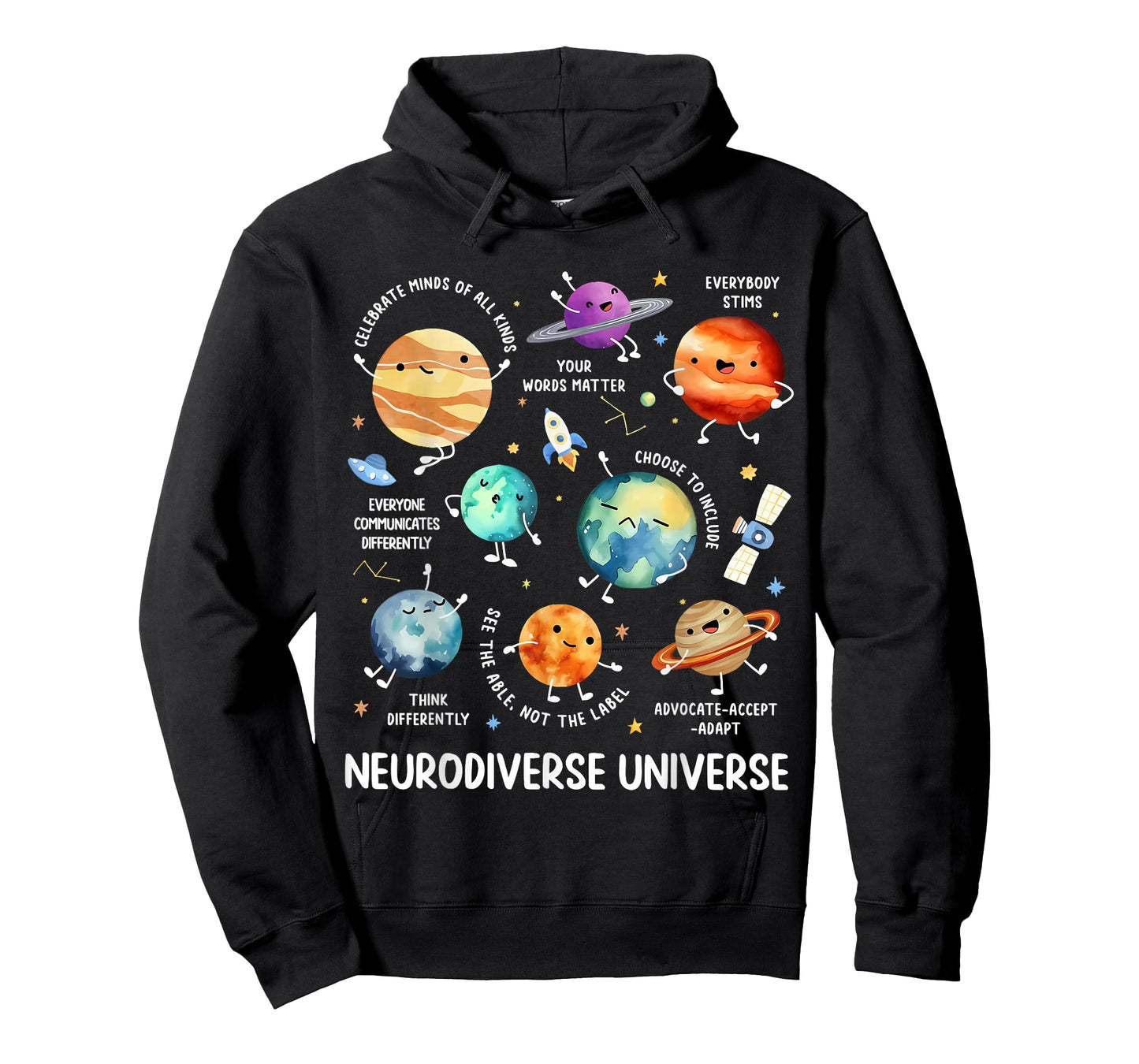 Neurodiverse Universe Neurodiversity Autism Awareness Kids T-Shirt