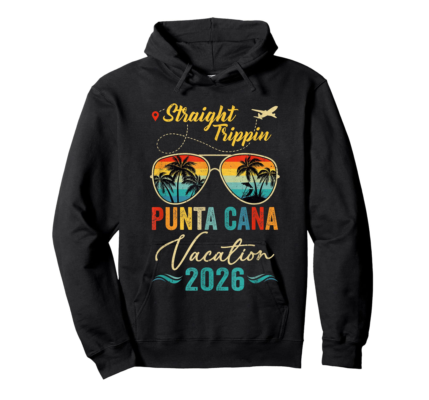 Straight Trippin Punta Cana 2026 Family Summer Vacation T-Shirt