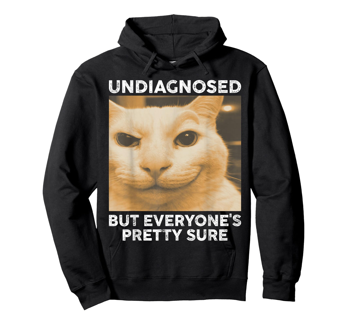 Undiagnosed But Everyone's Pretty Sure Funny Cat Humor Meme T-Shirt