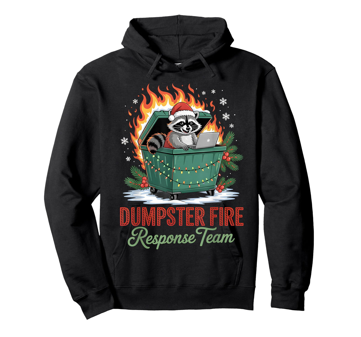 Dumpster Fire Response Team Leader Christmas T-Shirt