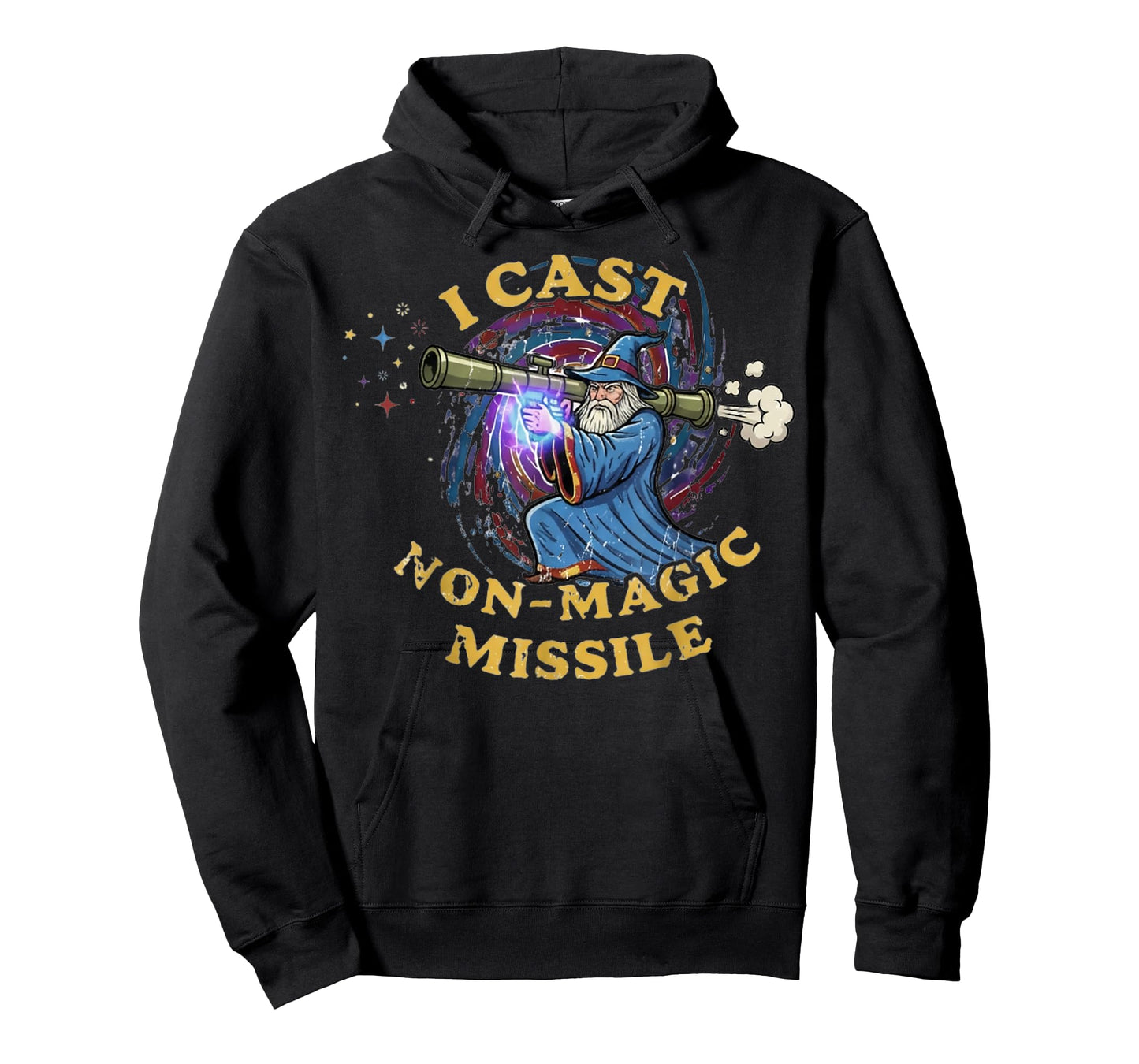 I Cast Non-Magic Missile Funny Wizard Parody Meme T-Shirt
