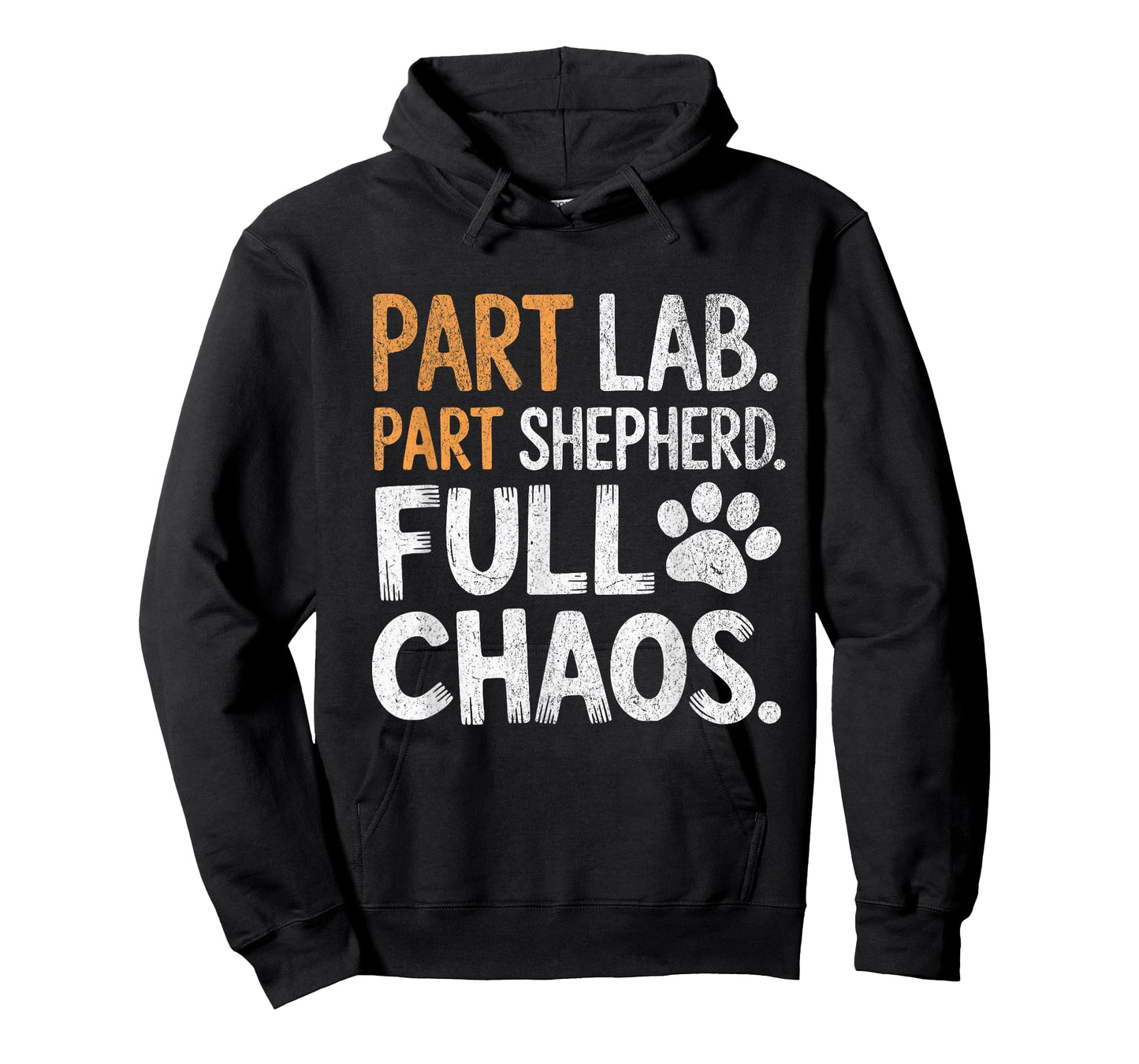 Womens Part Lab Part Shepherd Full Chaos Funny Dog Mix Lover T-Shirt