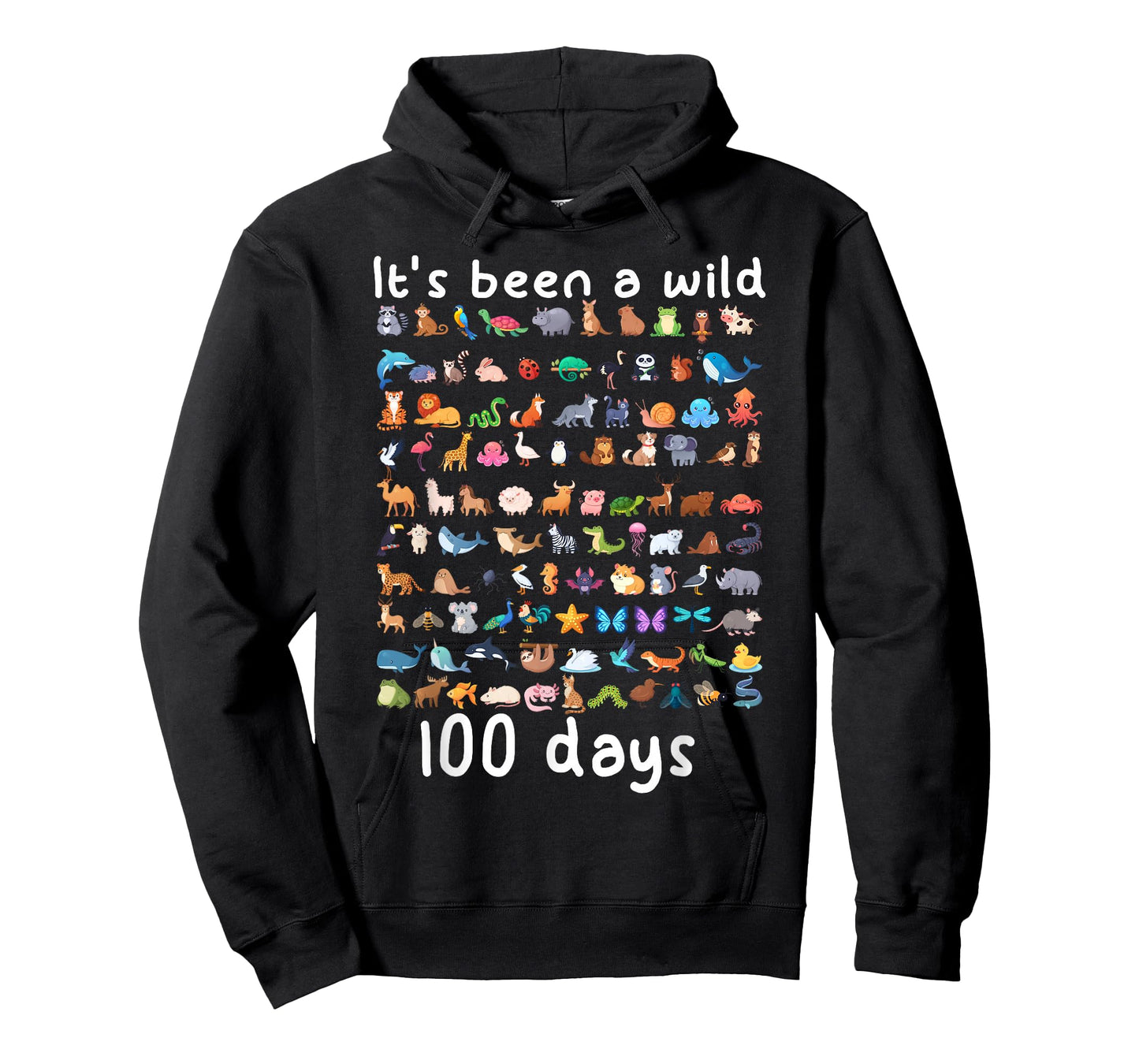100 Days of School Wild Animal It's Been a Wild 100 Days T-Shirt