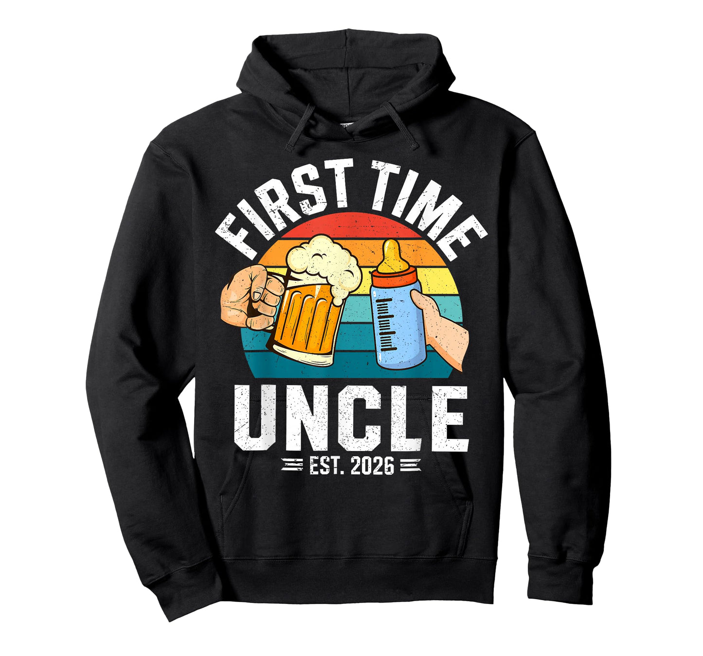 First Time Uncle Est 2026 Baby Announcement Great New Uncle T-Shirt