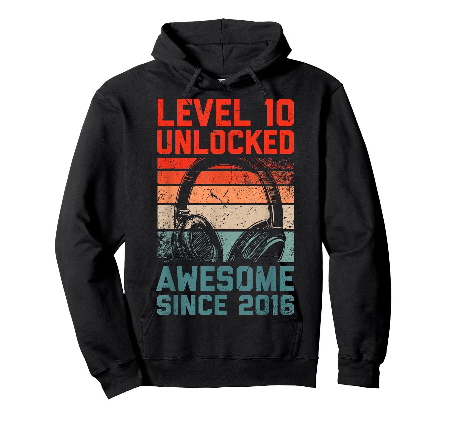 Level 10 Unlocked Awesome Since 2016 10th Birthday Gaming T-Shirt