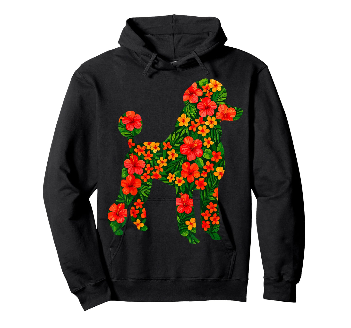 Floral Poodle T-Shirt