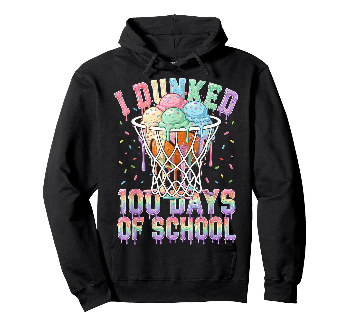 100 Days of School Basketball for Boys Kids 100th Day T-Shirt