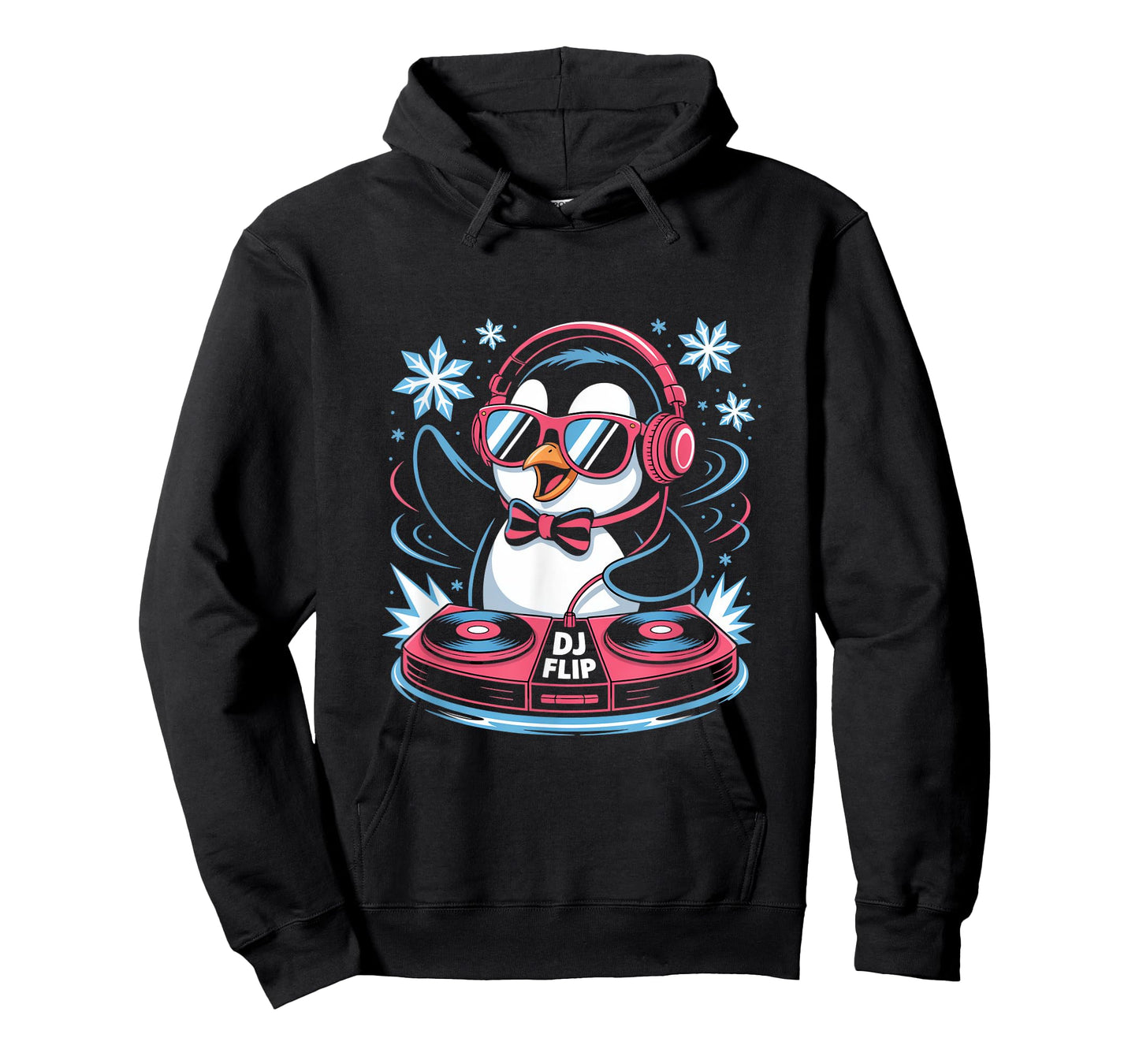 Dj Flip Penguin Dj Animal Music Fun T-Shirt