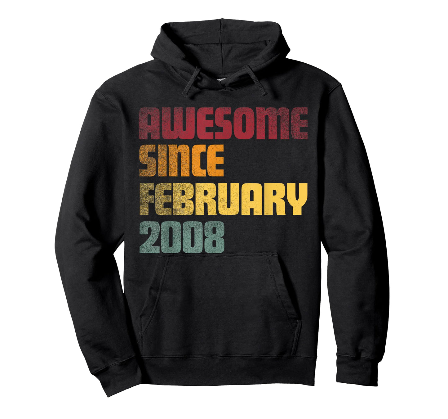 Awesome Since February 2008 18th Birthday - Vintage T-Shirt