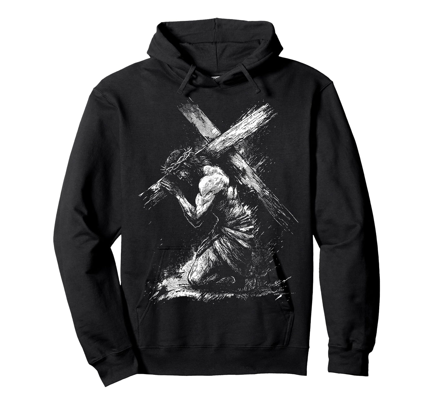 Jesus Carrying Cross Religious Christian Jesus Easter T-Shirt