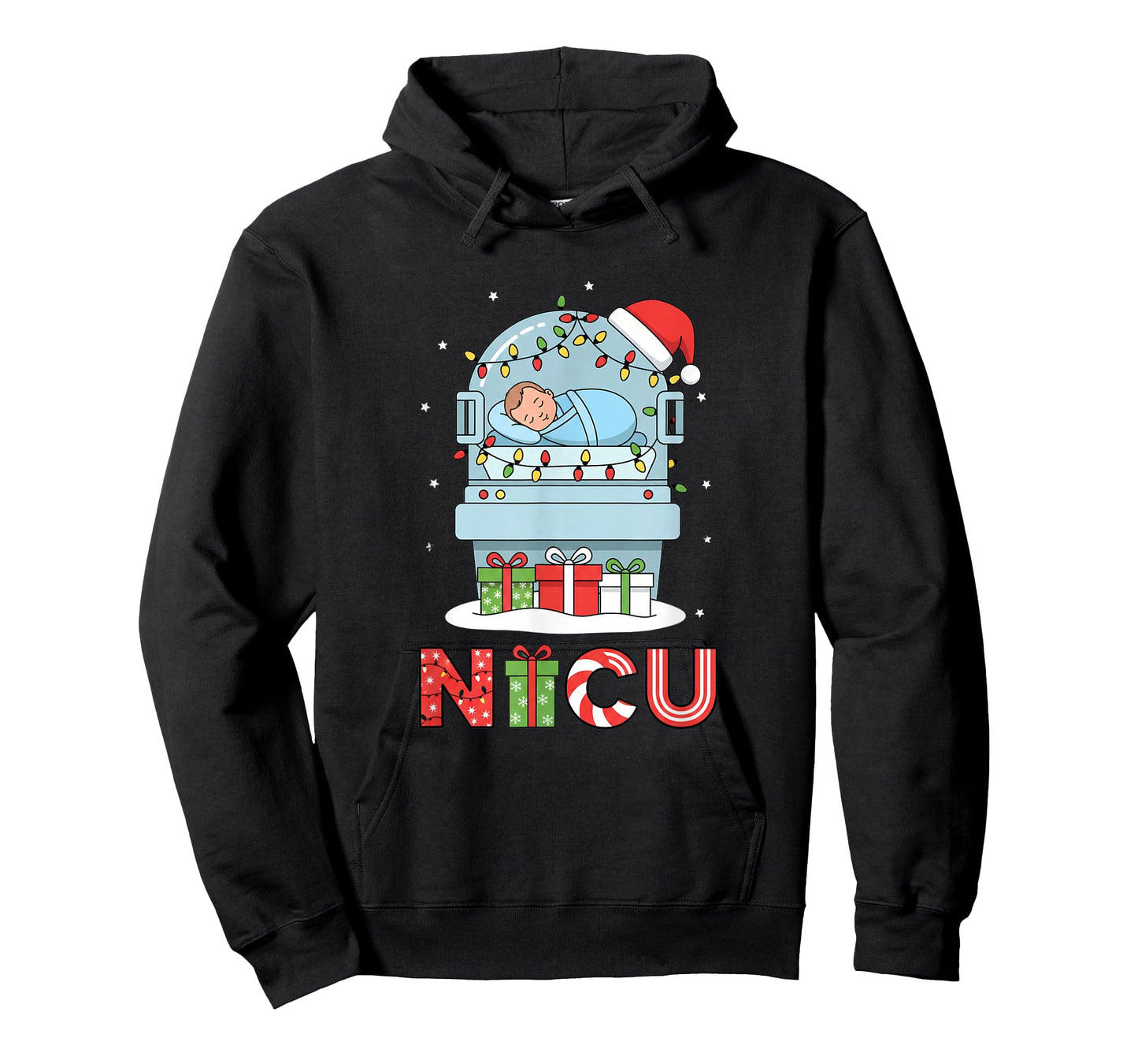 Nurse NICU Nurse Christmas Neonatal Holiday NICU RN Isolette T-Shirt