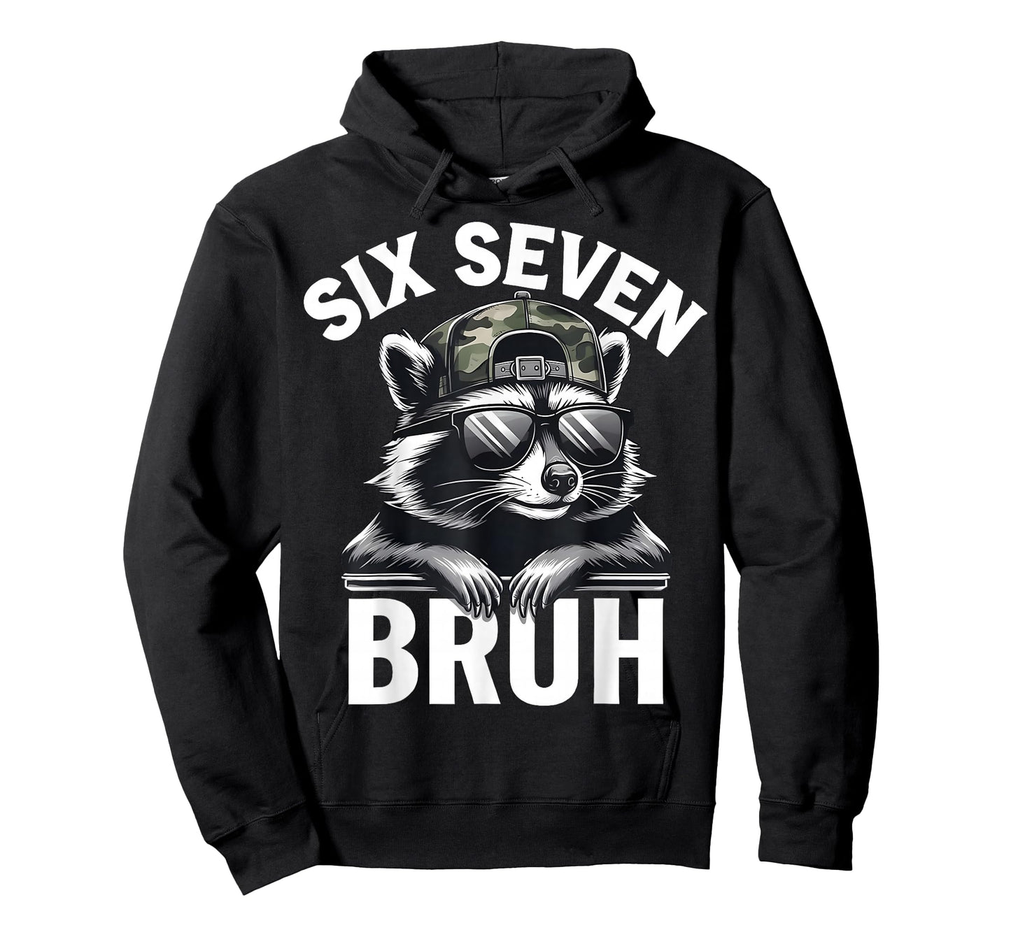 Six Seven 6 7 Raccoon Graphic Funny Gift for Men Kids Boys T-Shirt