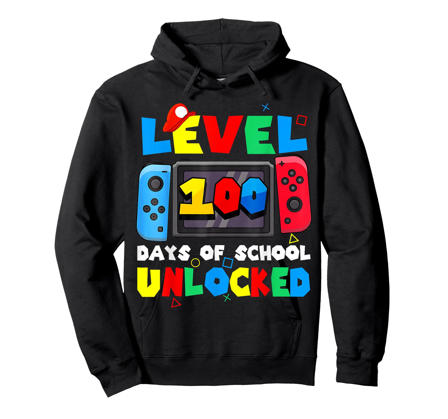 Level 100 Days of School Unlocked Gamer Video Games Boys T-Shirt