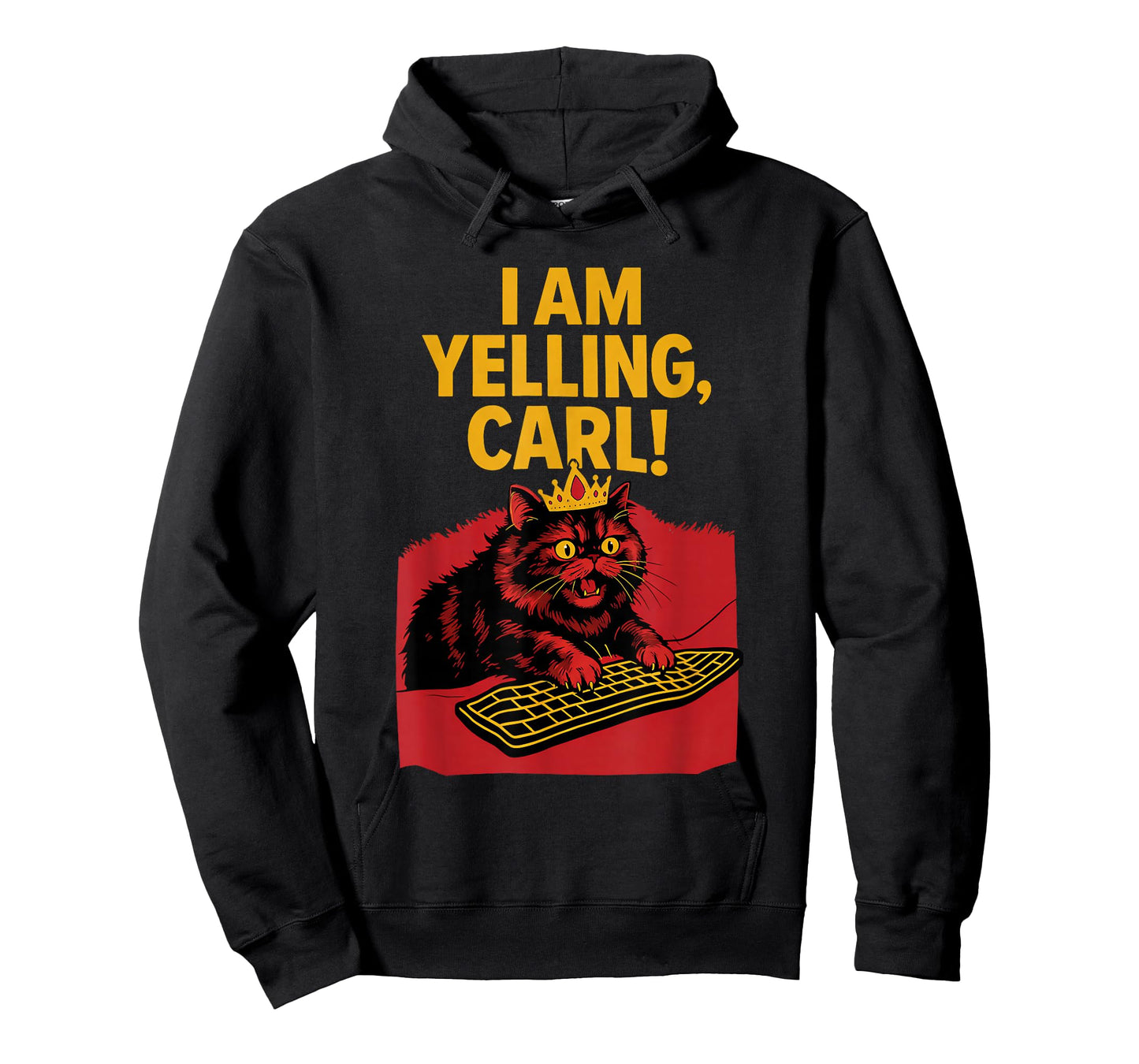 I Am Yelling Carl Screaming Cat Meme Graphic T-Shirt