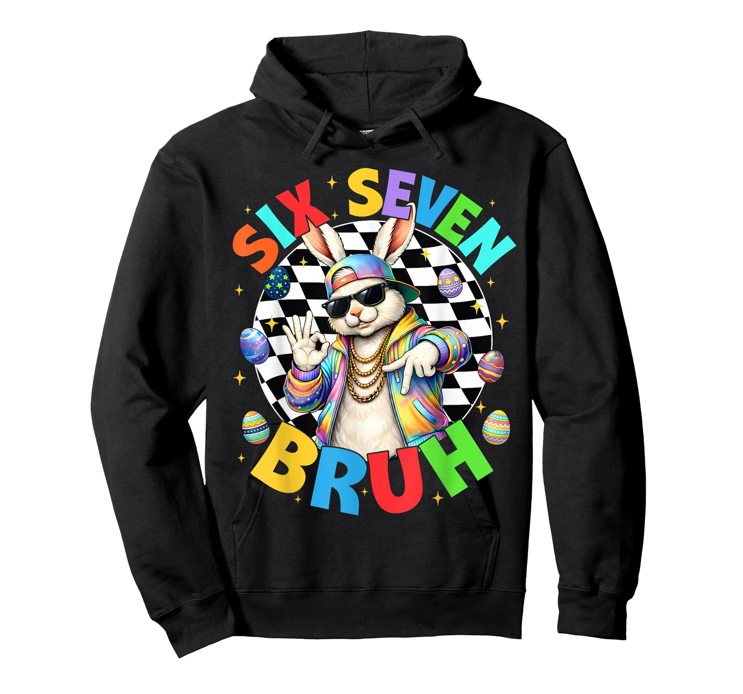 Bruh Cool Rabbit Hip Hop Bunny Easter Men Boy Kid T-Shirt