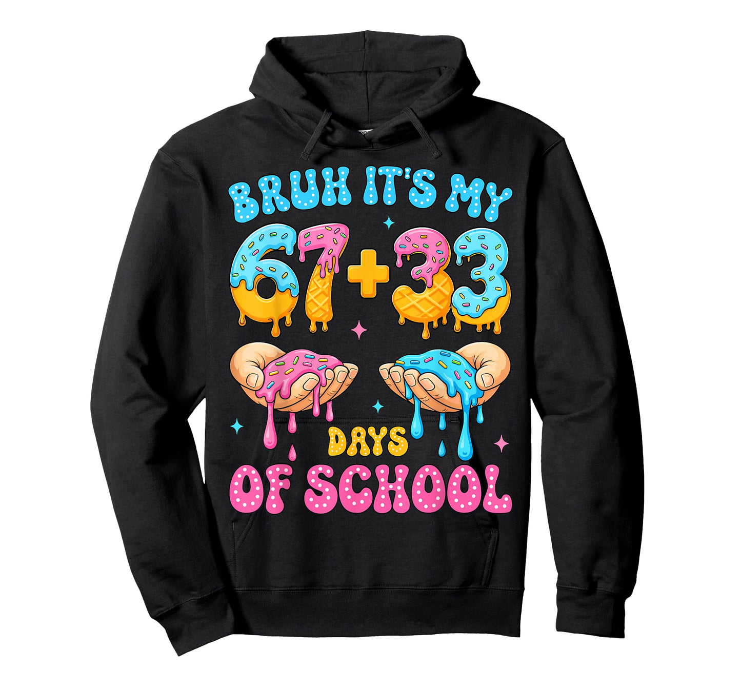 Bruh Its My 67 33 Days of School Funny Boys Kids 100th Day T-Shirt