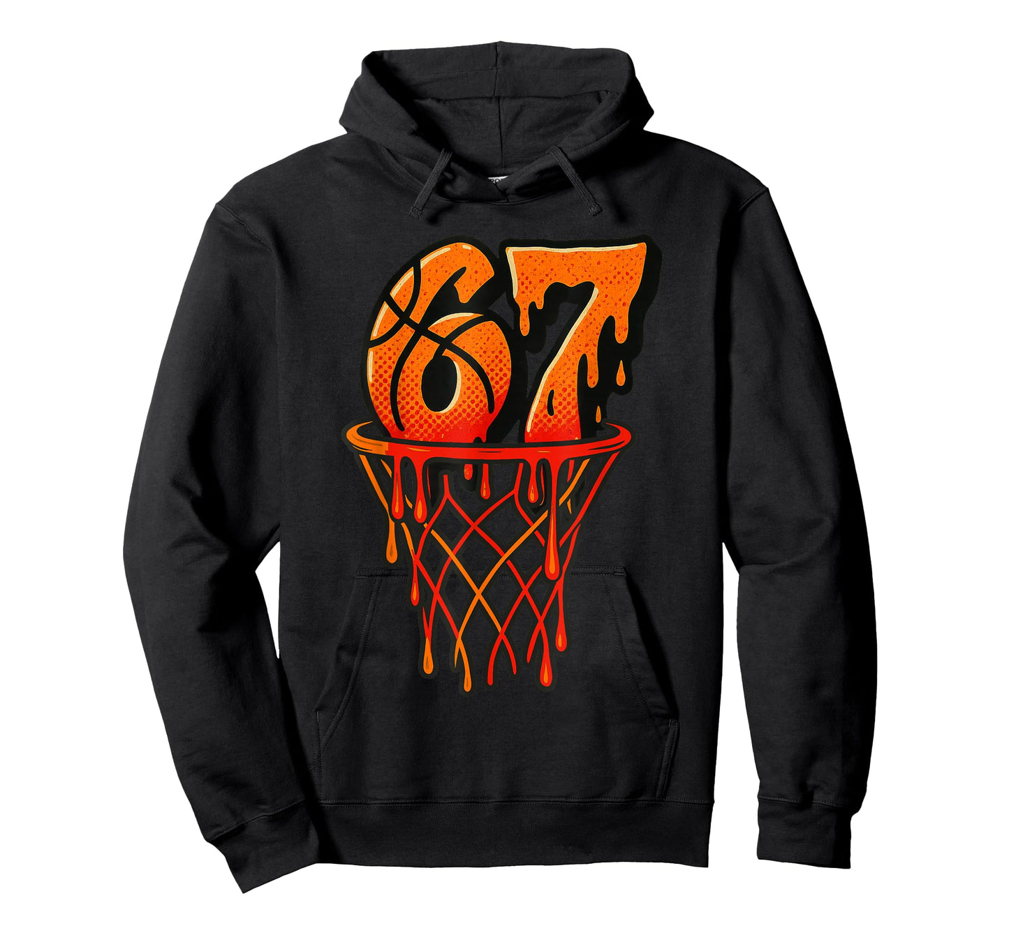 Gen Alpha Slang Kids 67 Basketball Ice Cream Drip Six Seven T-Shirt