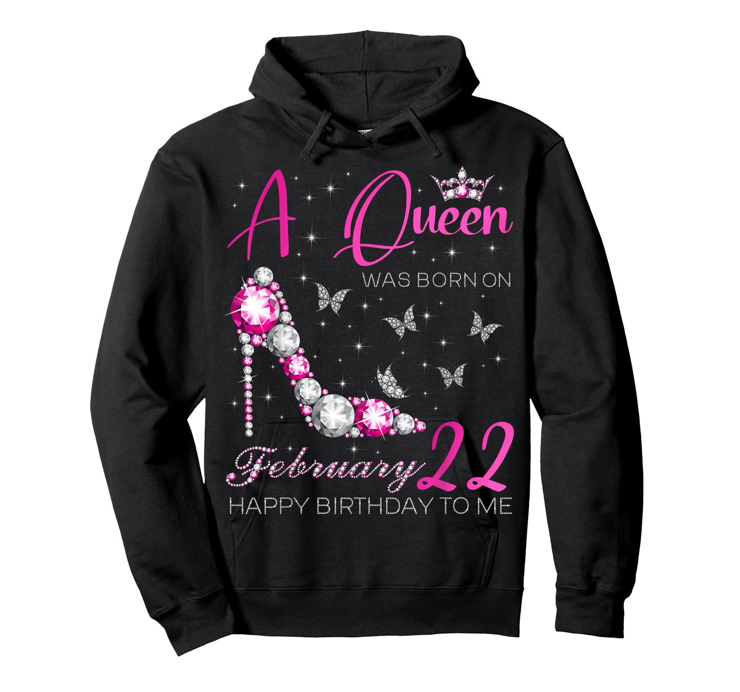 A Queen was Born on February 22, 22nd February Bday Party T-Shirt