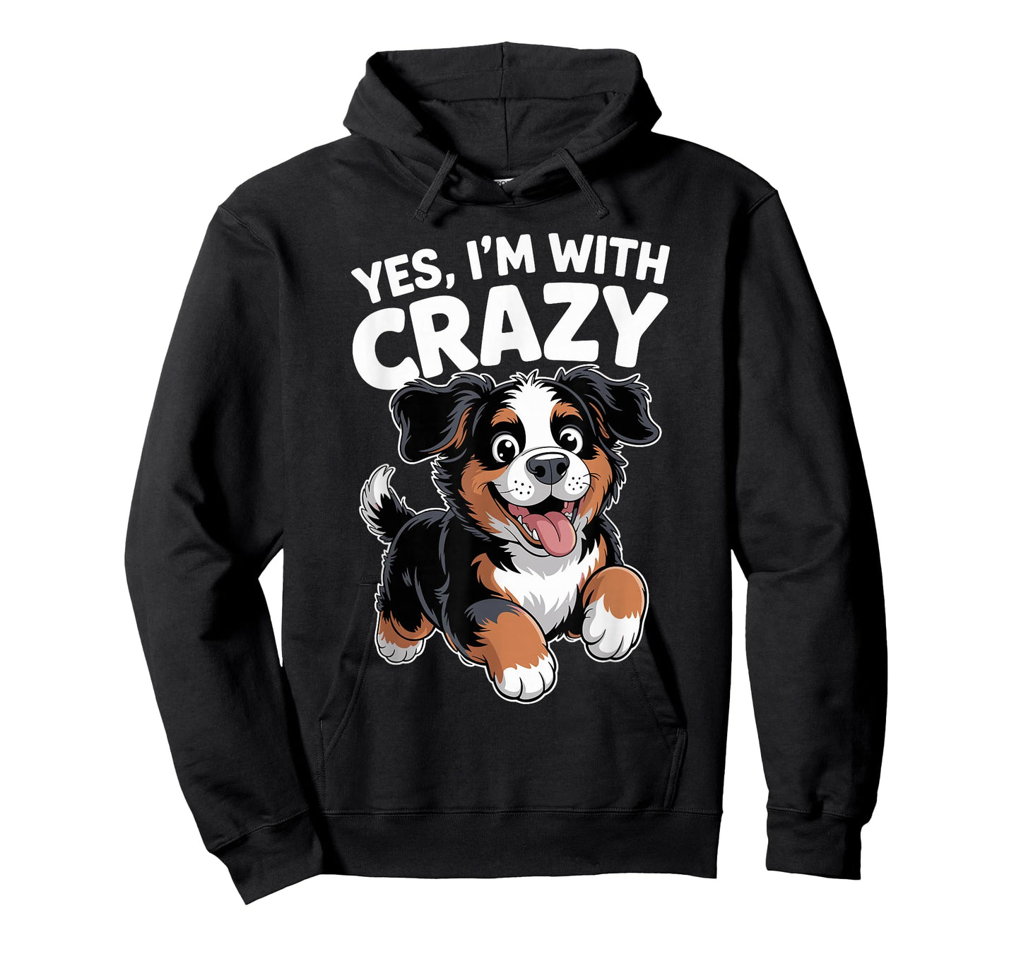 Yes I'm with Crazy Cute Pet Dog Lover Funny Bernese Mountain T-Shirt